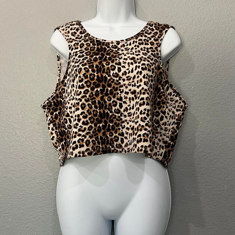 Topia y2k leopard print sleeveless